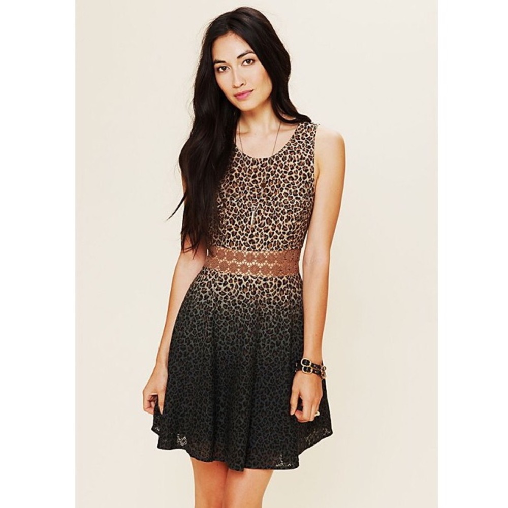 Free People Leopard Daisy Dress